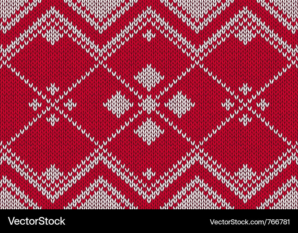 Style seamless knitted pattern Vector Image