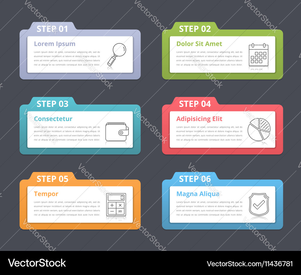 Workflow & Process Elements Vector Image