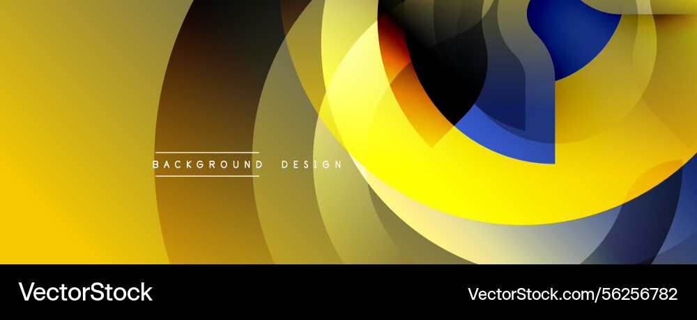 Abstract design features overlapping circular Abstract design features overlapping circular vector image