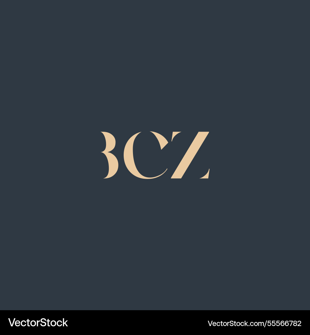 Bcz abstrakter Buchstabe Logo Bcz abstrakter Buchstabe Logo vektorbild