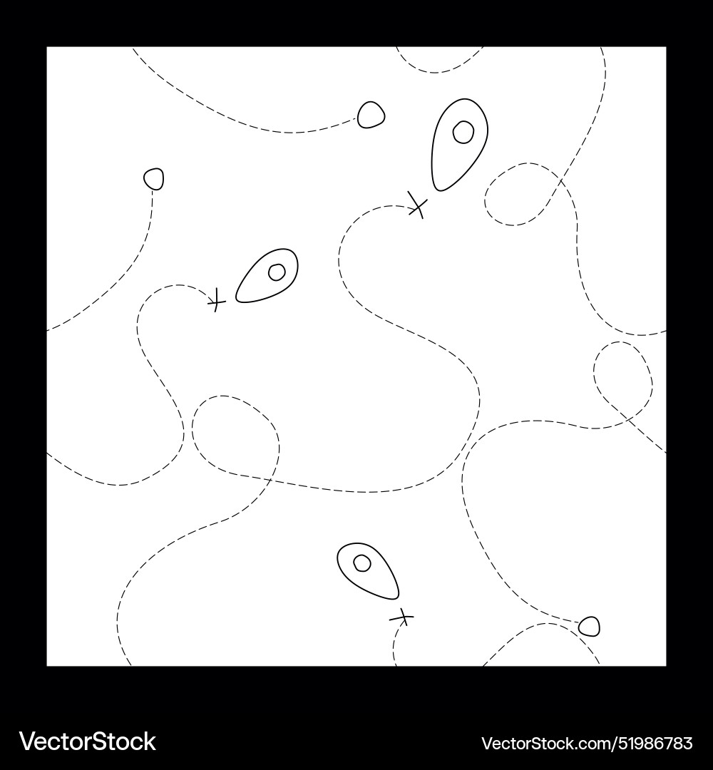 Map routes seamless pattern monochrome Map routes seamless pattern monochrome vector image