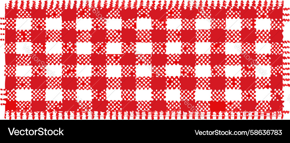Red Gingham Check Pattern Vector Image