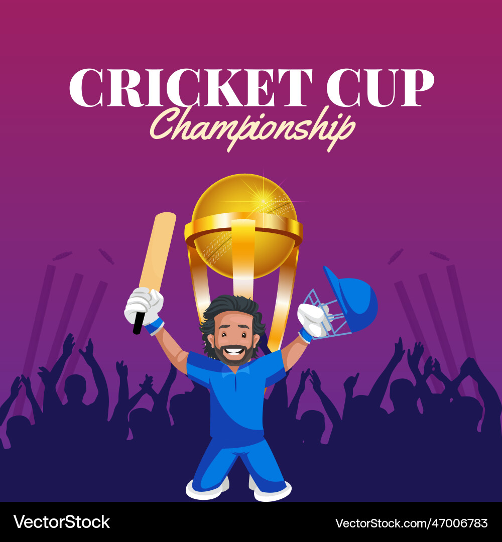 T20 Cricket World Cup Banner Design Template T20 Cricket World Cup Banner Design Template vektorbild