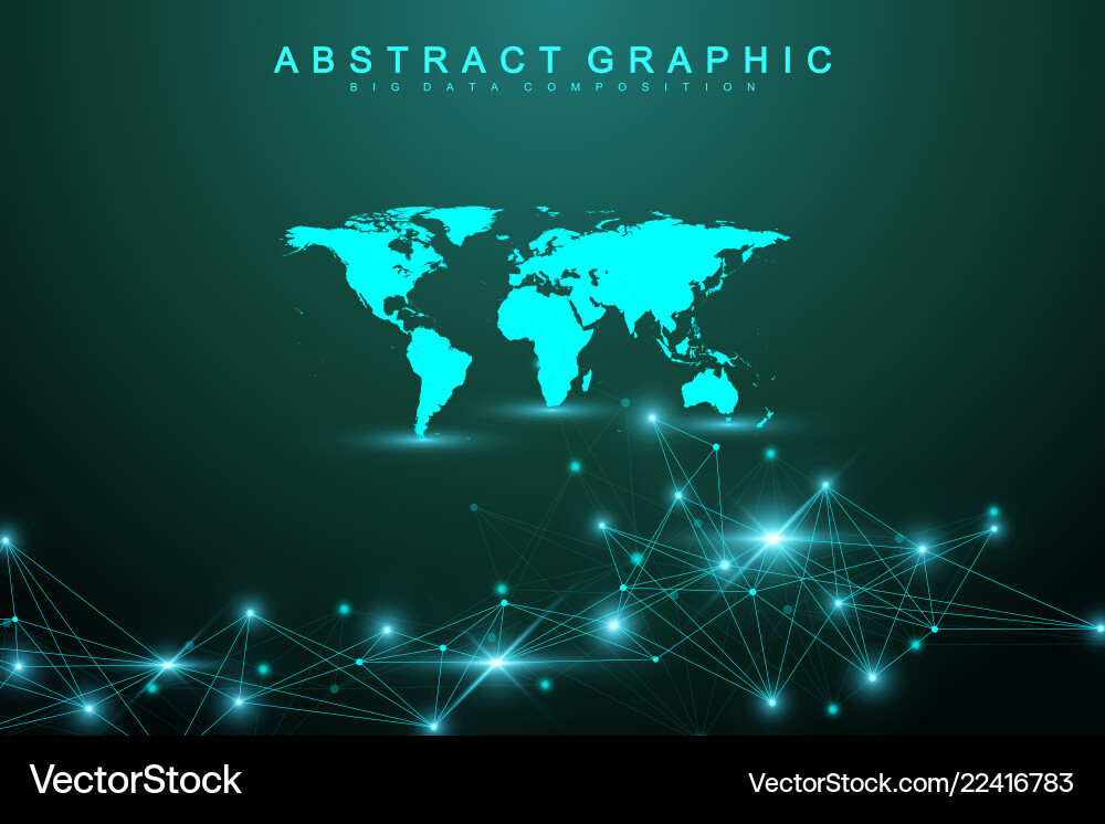 Technology abstract background with connected line Vector Image