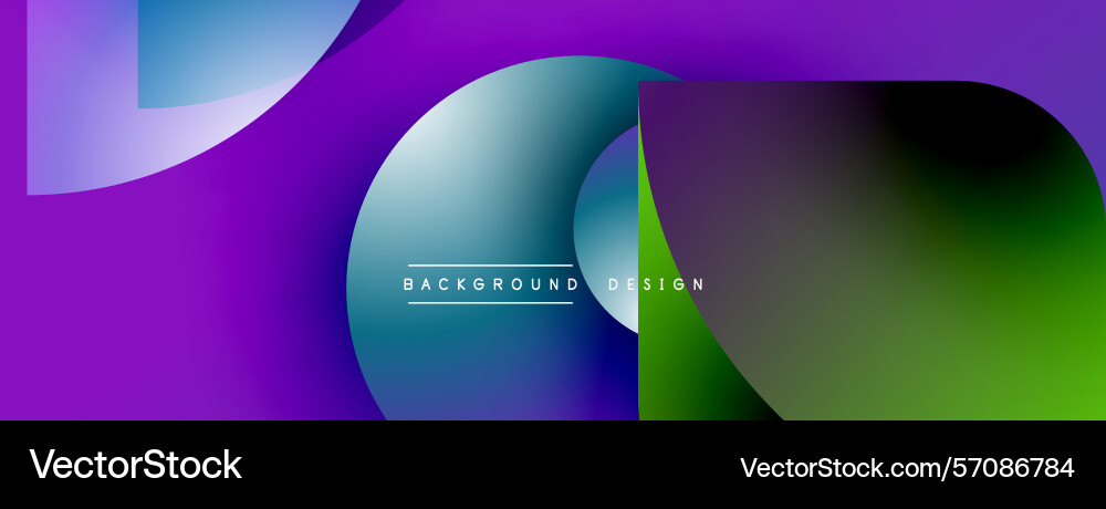 Abstract colorful background overlapping shapes Vector Image