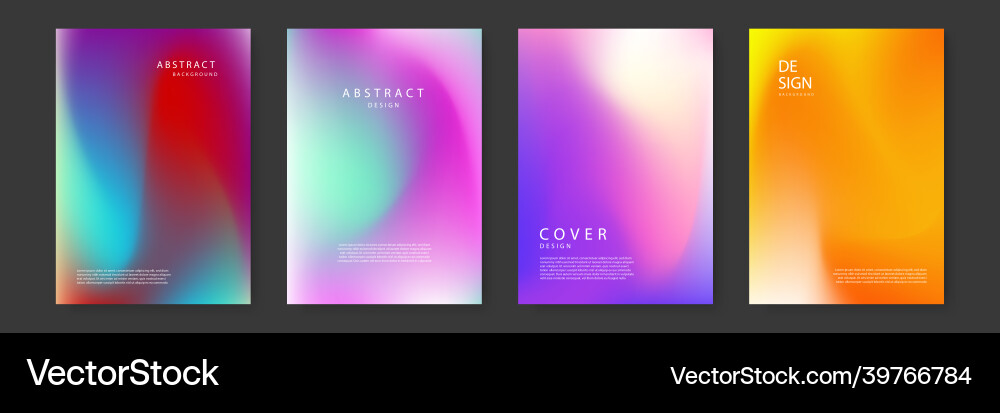 Bright color background with mesh gradient vector image