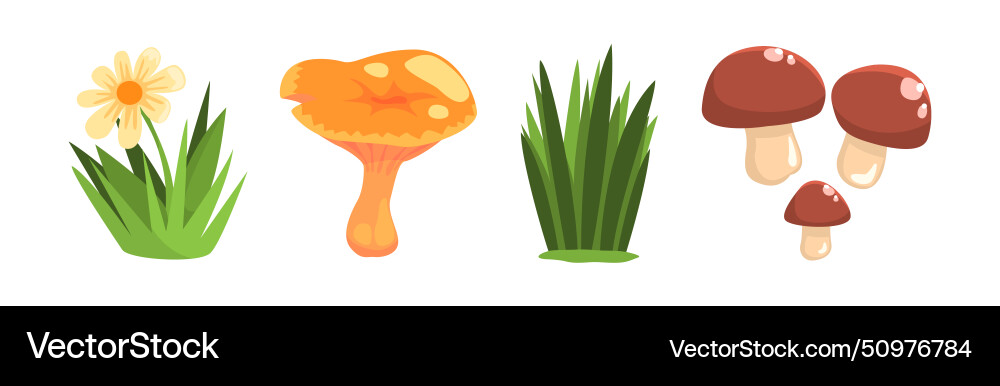 Forest element and outdoor environment object Forest element and outdoor environment object Vector Image