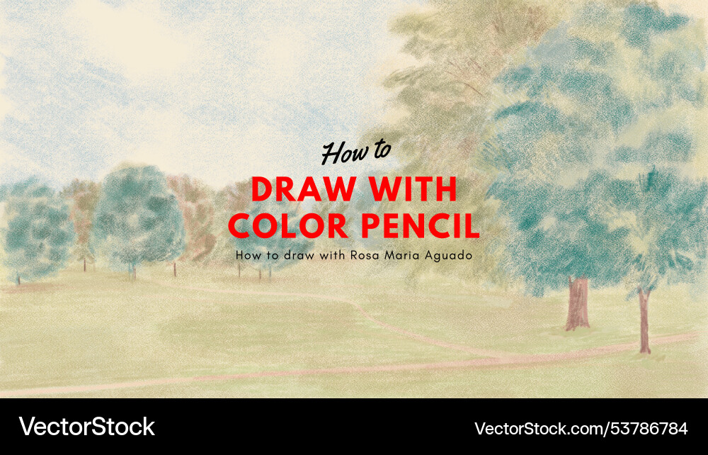 Modern simple how to draw art tutorial youtube Vector Image