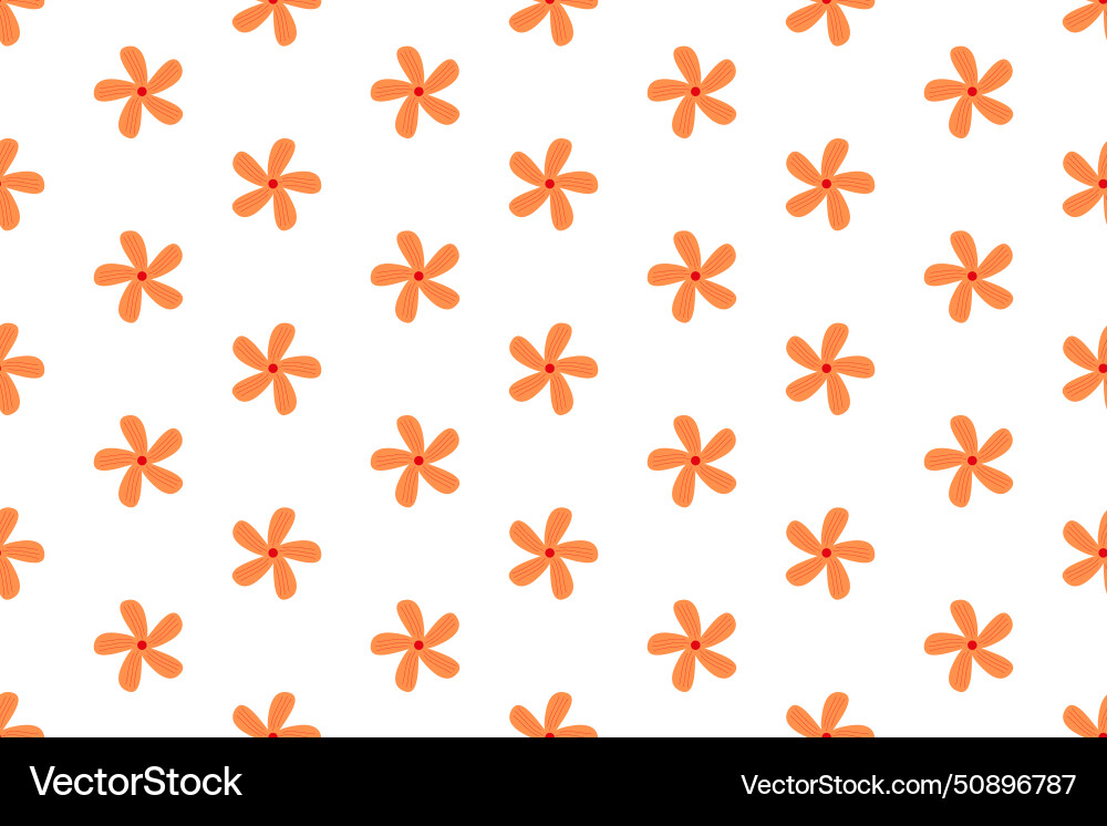 Nature pattern design with flower shape in flat Nature pattern design with flower shape in flat Vector Image