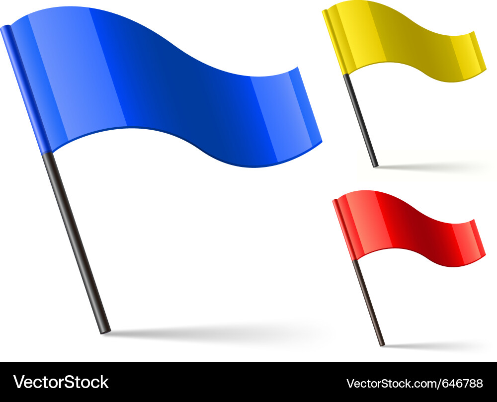Flag Icons Set Vector Image