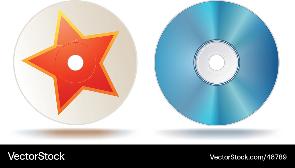 Blu-ray Disc Detail Vector Image