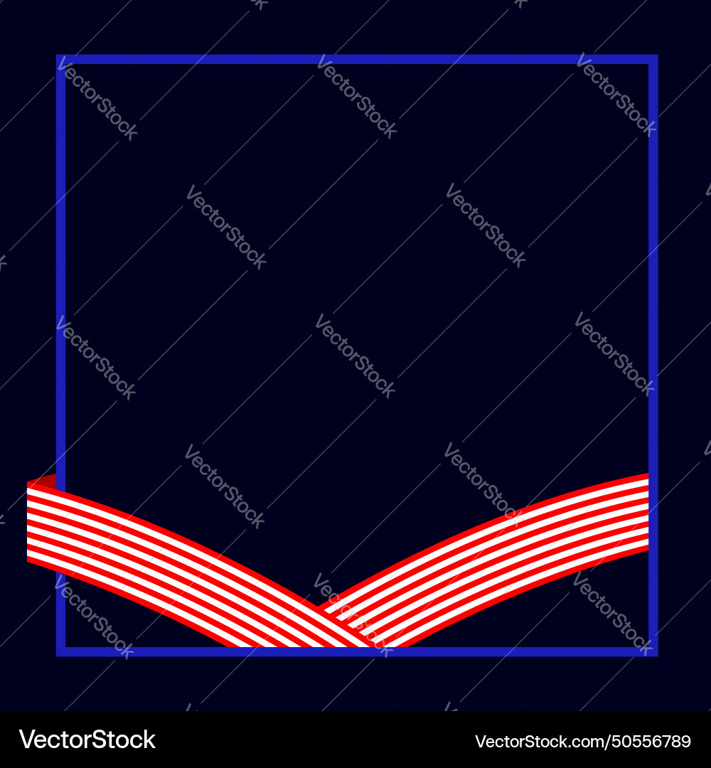 D-day element frame design template Vector Image