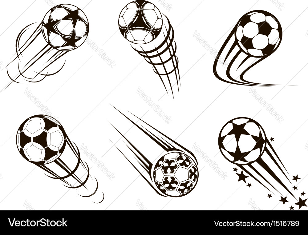 Dynamic Soccer & Football Motifs vector image