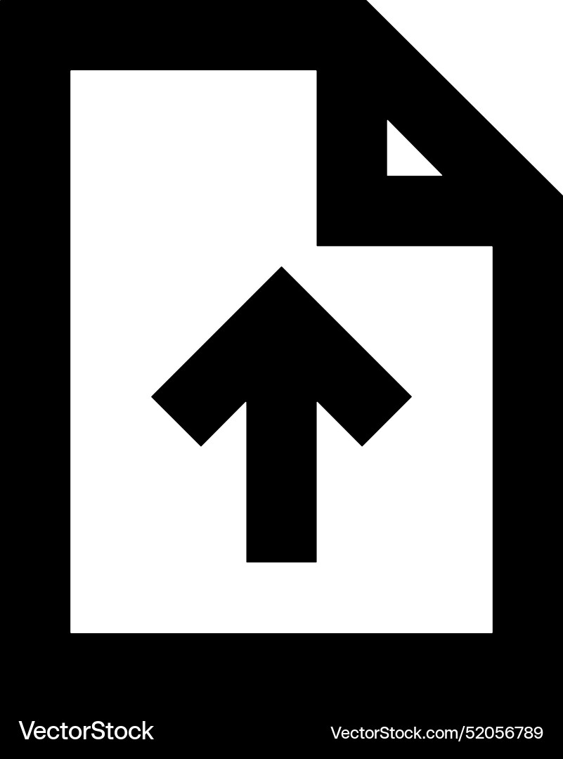 Upload outline icon symbol image Upload outline icon symbol image Vector Image