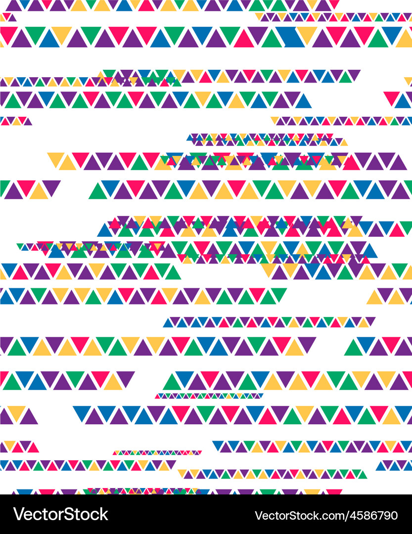 Abstract geometric triangle seamless pattern Vector Image