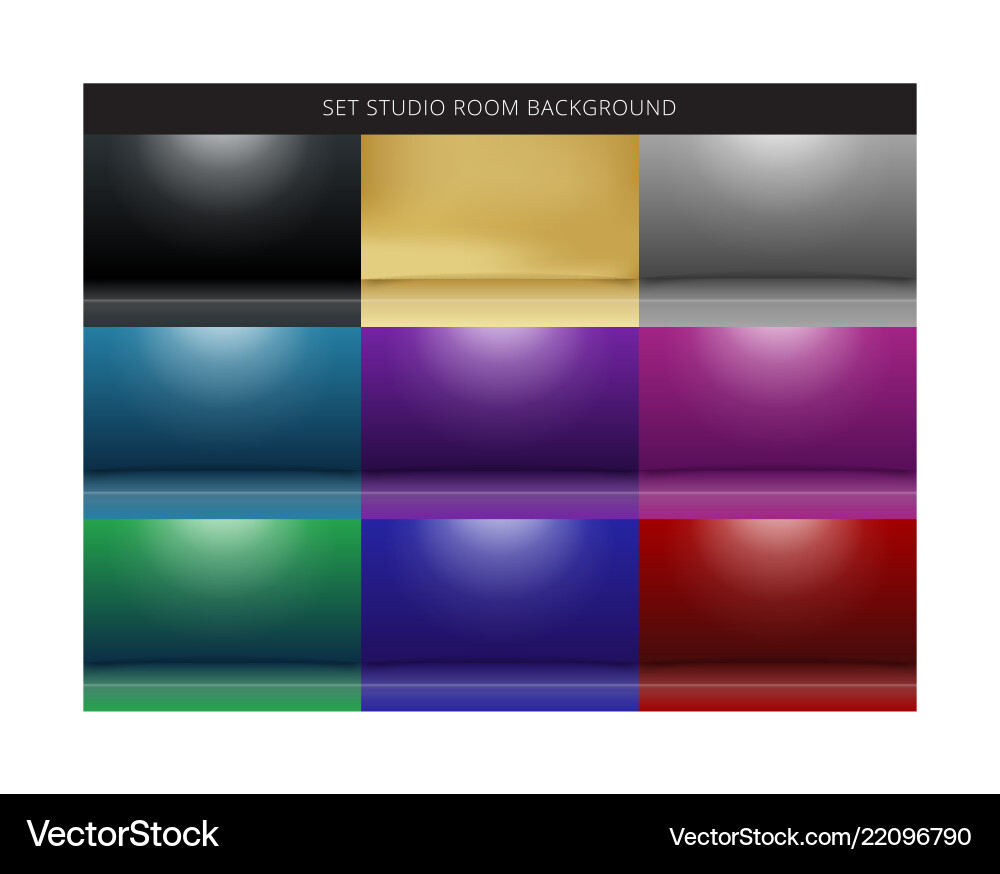 Abstract Studio Background Set Vector Image