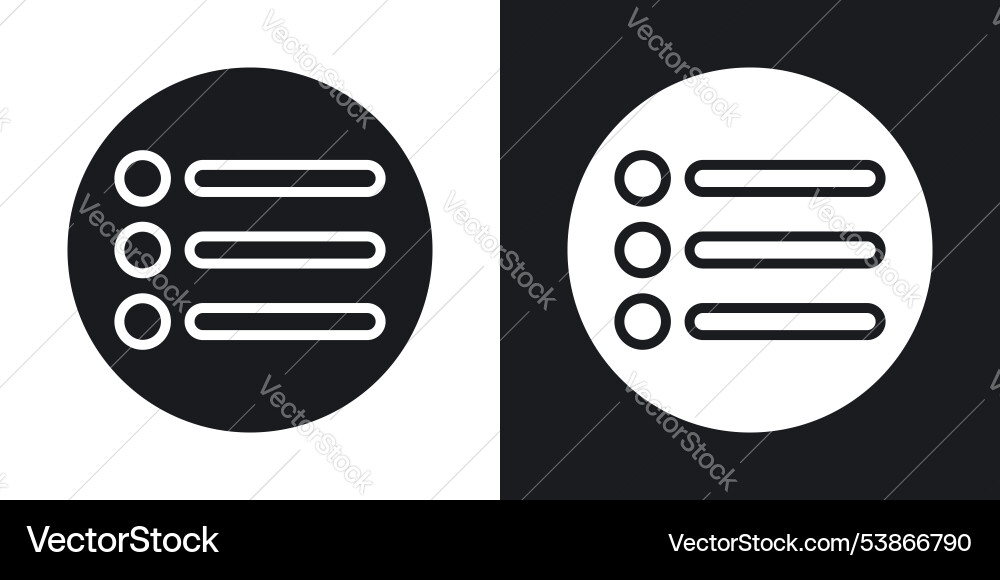 Bulleted list icon set Bulleted list icon set vector image