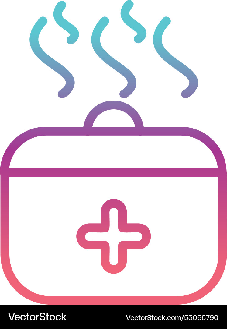 Steaming line gradient design Vector Image