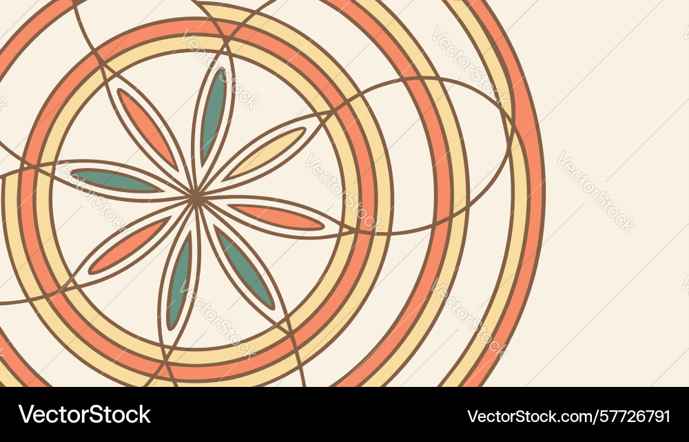 Abstract circular radiating pattern energy Vector Image