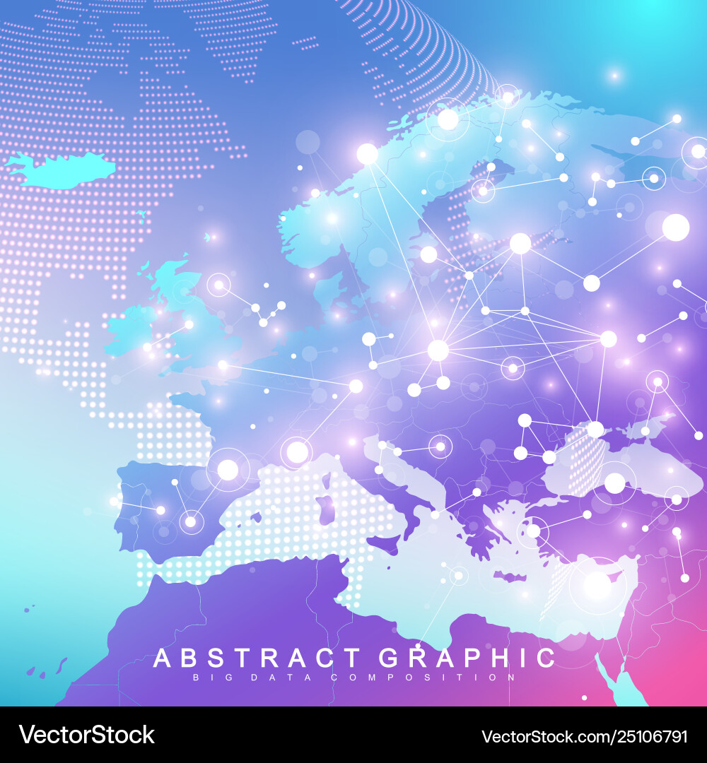 Big data visualization graphic abstract Big data visualization graphic abstract vector image