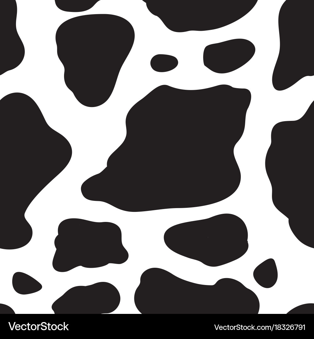 Cow Print Seamless Pattern vector image