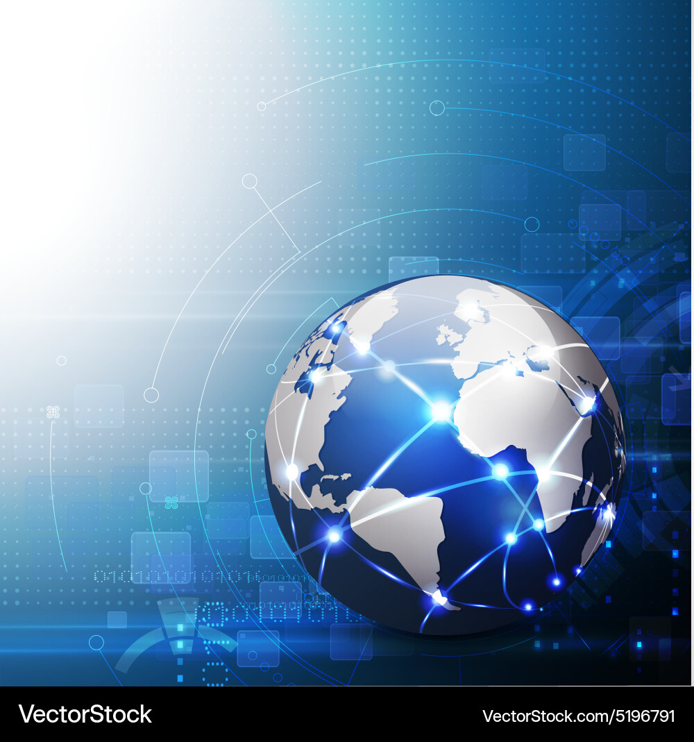 Global Network Connection vector image
