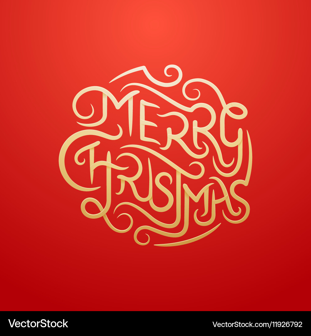 Christmas Script Text vector image