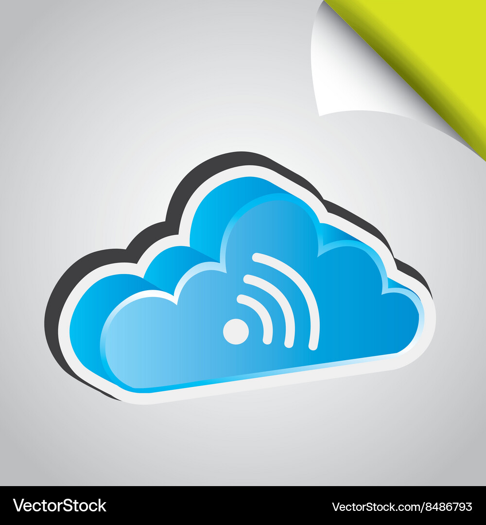 Cloud computing design Vector Image
