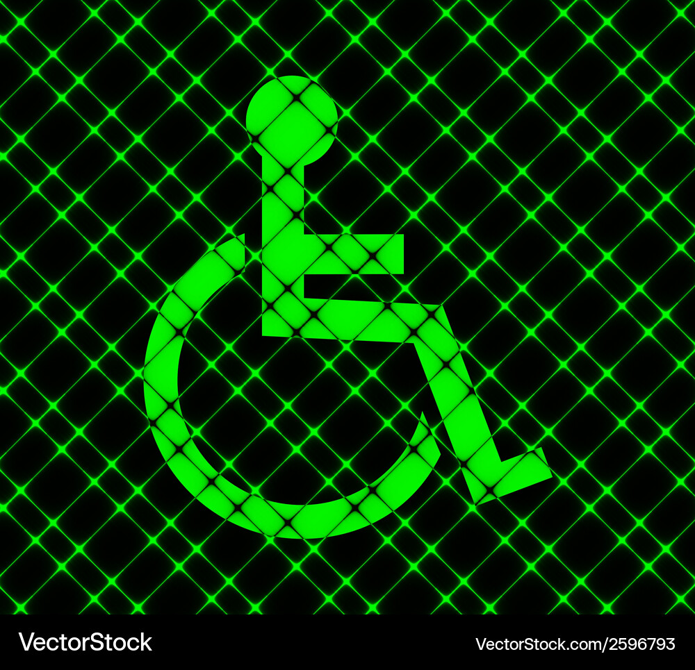 Disabled flat modern web button and space for your Vector Image