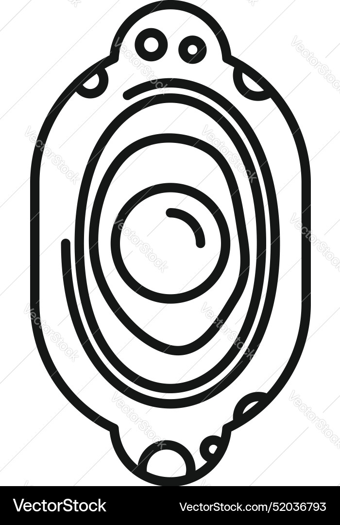 Spaceship window showing planet with crater from Spaceship window showing planet with crater from vector image