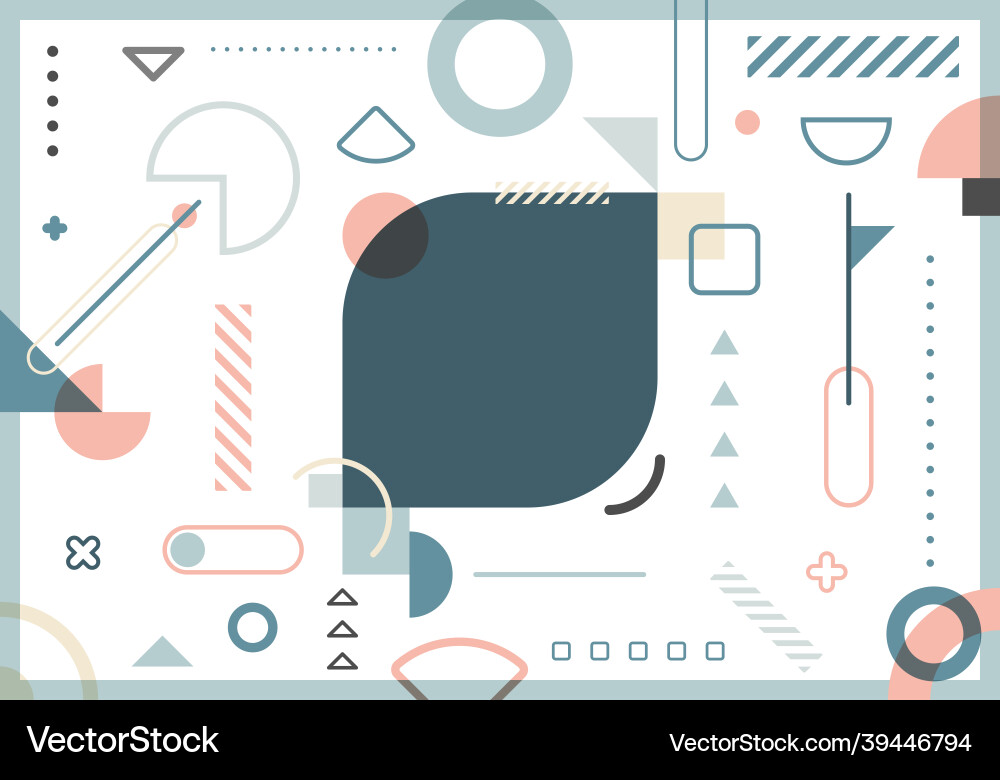 Abstract trendy elements simple geometric forms Abstract trendy elements simple geometric forms vector image