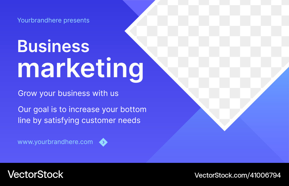 Business marketing service internet landing page Business marketing service internet landing page vector image