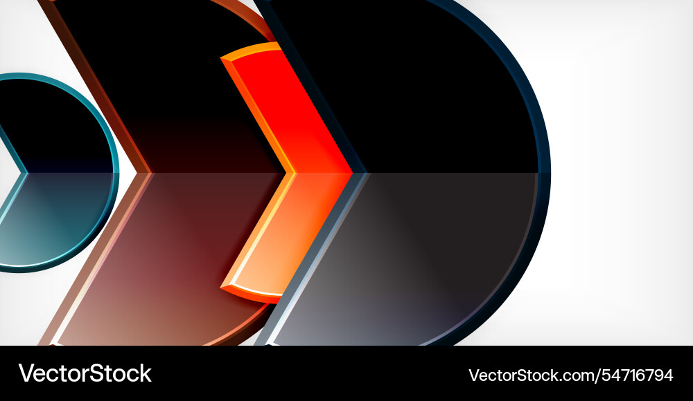 Trendy round shapes with triangular angle design Trendy round shapes with triangular angle design vector image