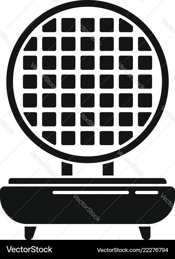Waffle maker icon simple style Vector Image