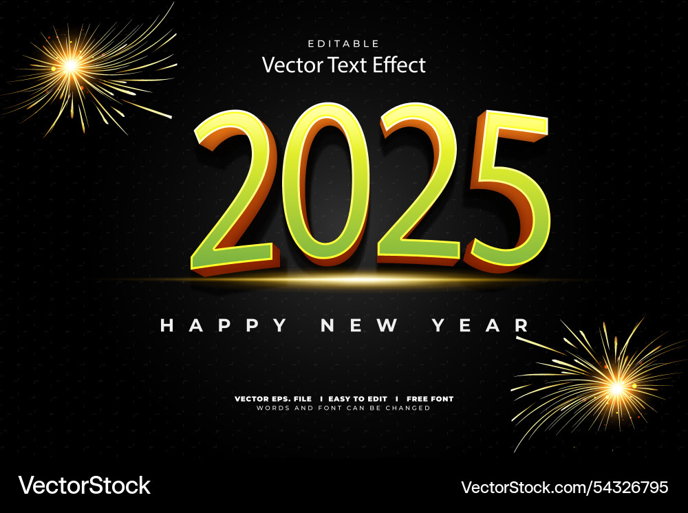 3d text effect editable 3d text effect editable vector image