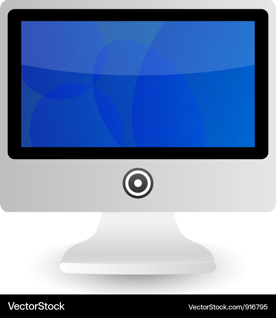 Computer monitor Vector Image