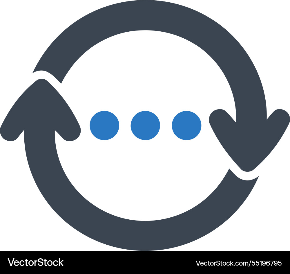 Continuous flow icon Vector Image