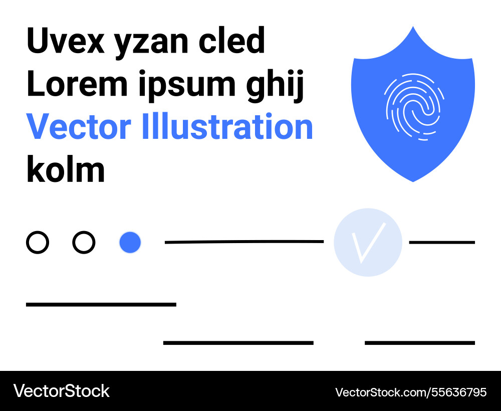 Cyber security theme with fingerprint shield Cyber security theme with fingerprint shield vector image