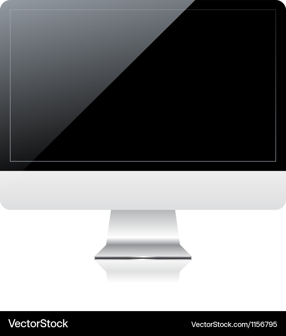 Modern Computer Monitor vector image