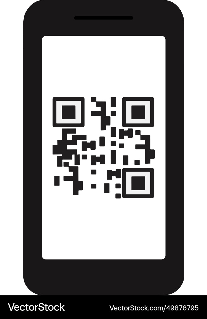 QR Code Scanning Symbol vector image