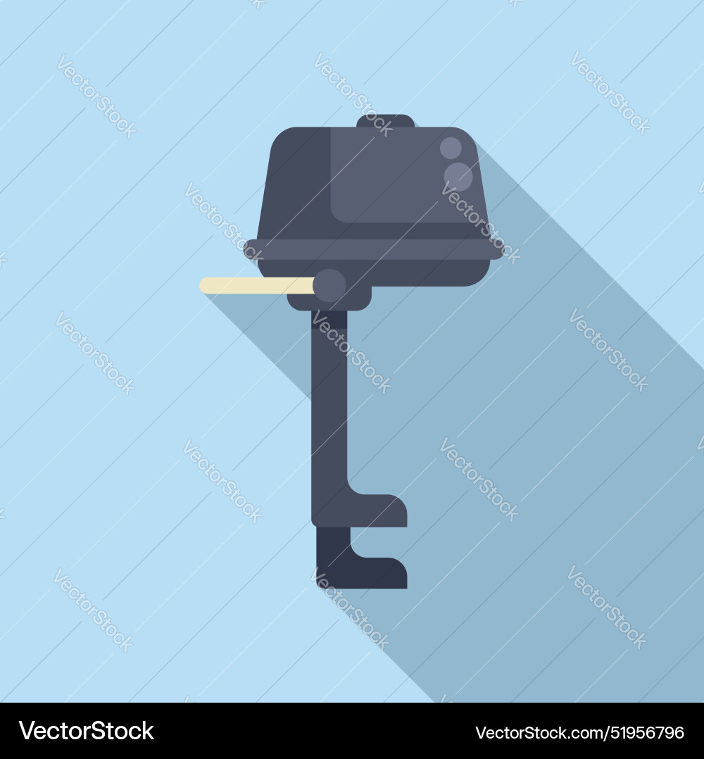 Boat motor providing power for water Boat motor providing power for water Vector Image
