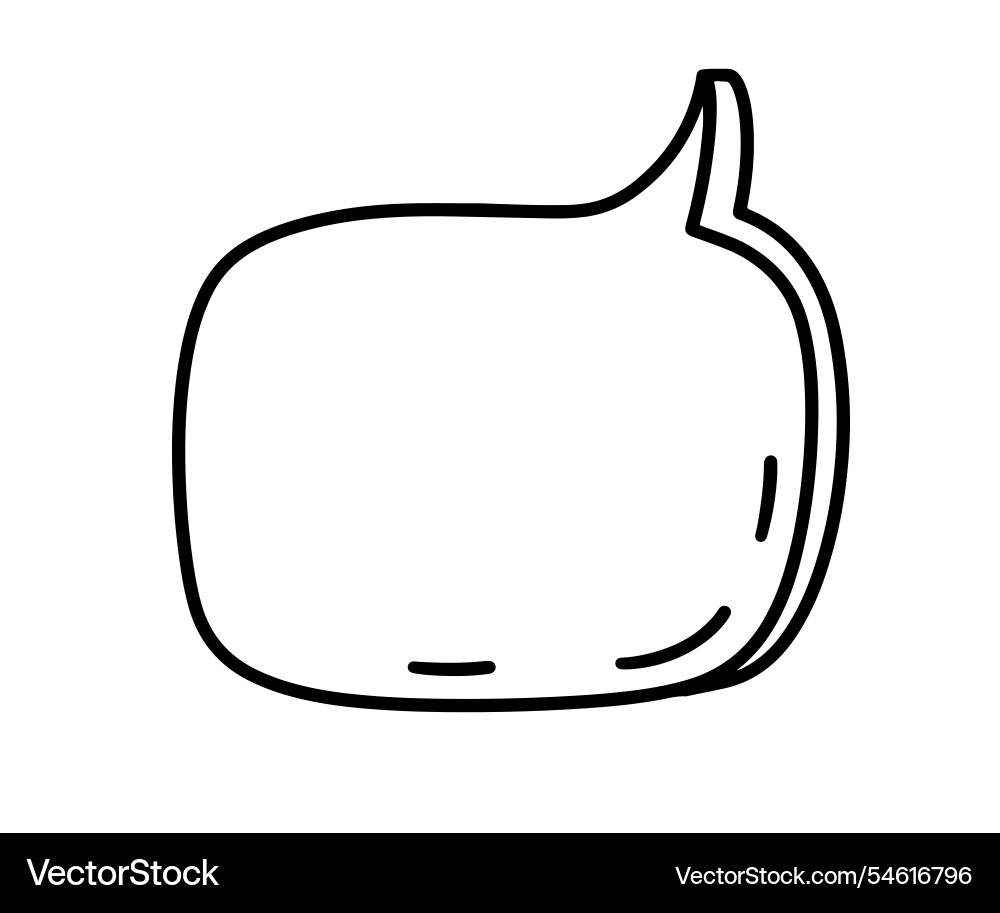 Chat speech bubble message text cloud shape Chat speech bubble message text cloud shape vector image