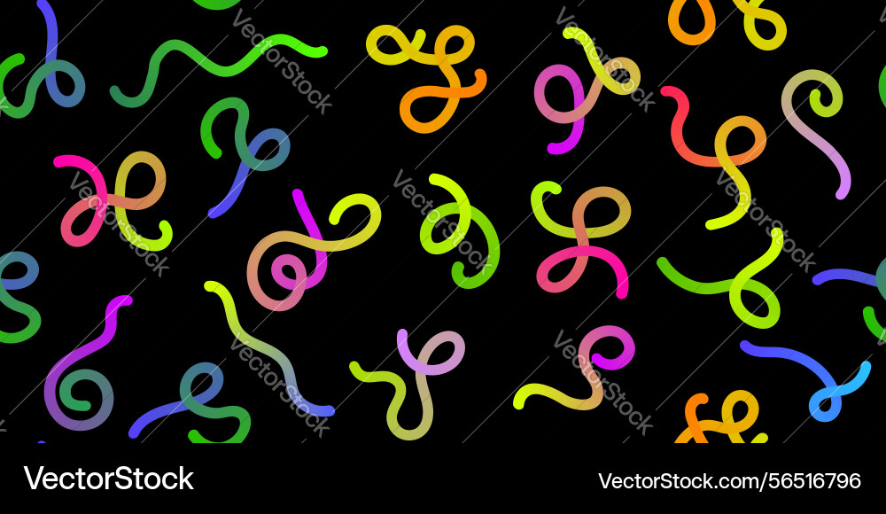 Neon colorful line shapes with gradient abstract Neon colorful line shapes with gradient abstract Vector Image