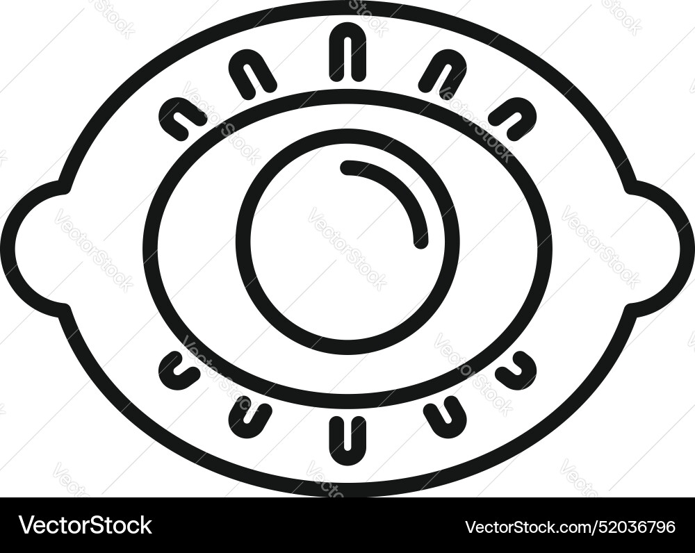 Spaceship porthole showing view of planet from Vector Image