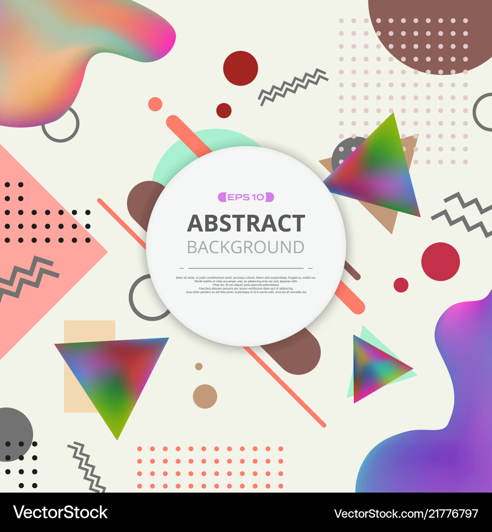 Abstract of colorful pattern geometric background Abstract of colorful pattern geometric background vector image