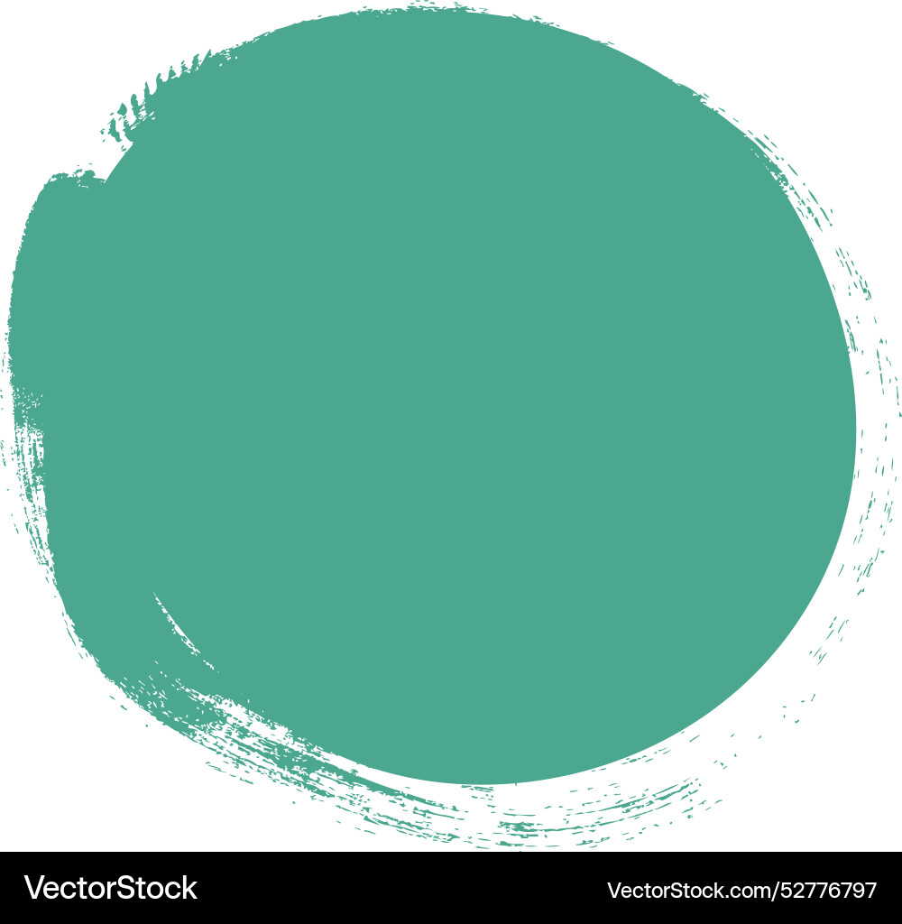 Brush effect abstract circle shape Royalty Free Vector Image