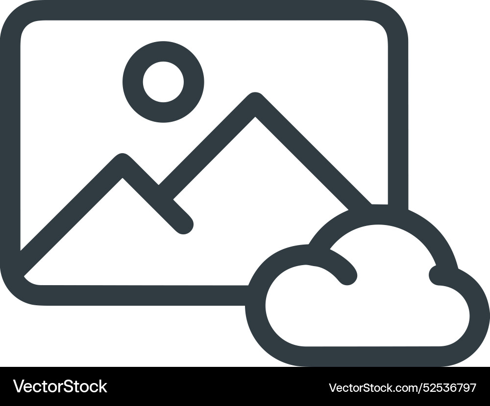 Cloud storage icon symbol image of the hosting Vector Image