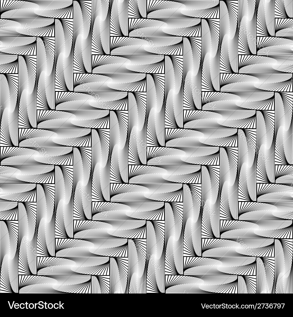 Design seamless monochrome zigzag pattern Vector Image