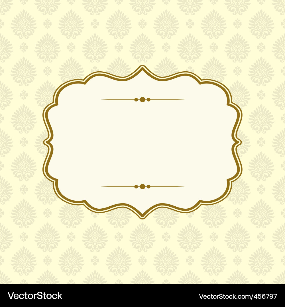 Elegant Victorian Damask vector image