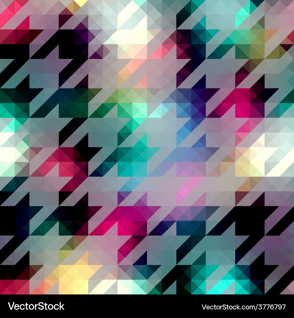 Houndstooth pattern on abstract geometric Vector Image